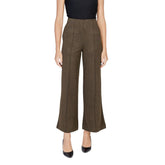 ICHI Green Polyester Pant -   -  ICHI.