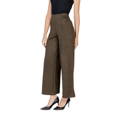 ICHI Green Polyester Pant -   -  ICHI.