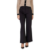 ICHI Black Polyester Pant -   -  ICHI.