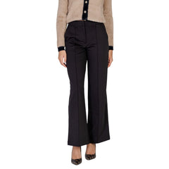 ICHI Black Polyester Pant -   -  ICHI.