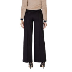 ICHI Black Polyester Pant -   -  ICHI.