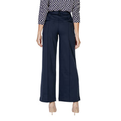 ICHI Blue Polyester Pant -   -  ICHI.