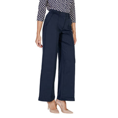ICHI Blue Polyester Pant -   -  ICHI.