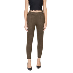ICHI Green Polyester Skinny Pant -   -  ICHI.