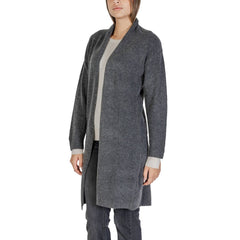Morgan De Toi Gray Polyester Cardigan - - Morgan De Toi.