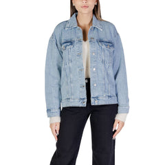 Vero Moda Light Blue Cotton Jackets & Coat -   -  Vero Moda.