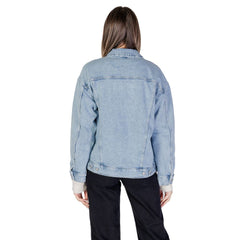Vero Moda Light Blue Cotton Jackets & Coat -   -  Vero Moda.
