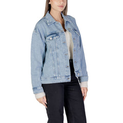 Vero Moda Light Blue Cotton Jackets & Coat -   -  Vero Moda.