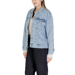 Vero Moda Light Blue Cotton Jackets & Coat -   -  Vero Moda.