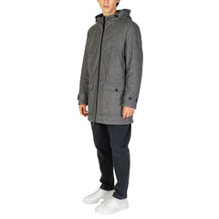 Hamaki-Ho Gray Polyester Coat -   -  Hamaki-Ho.