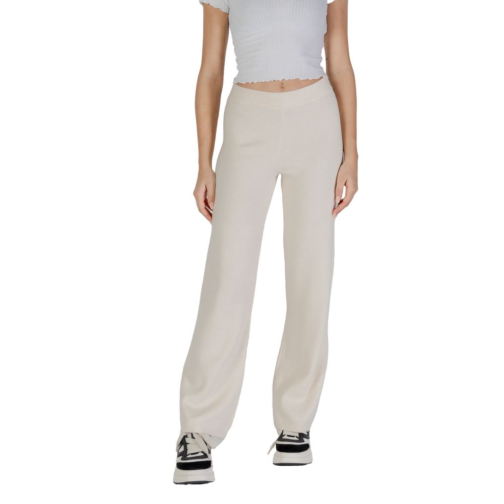 Vero Moda Cream Viscose Pant -   -  Vero Moda.