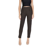 ICHI Brown Polyester Pant -   -  ICHI.