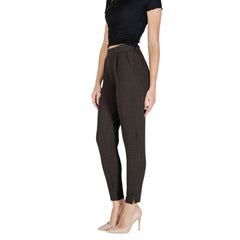 ICHI Brown Polyester Pant -   -  ICHI.