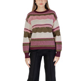 ICHI Multicolor Recycled Polyester Sweater -   -  ICHI.