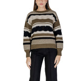 ICHI Green Recycled Polyester Sweater -   -  ICHI.