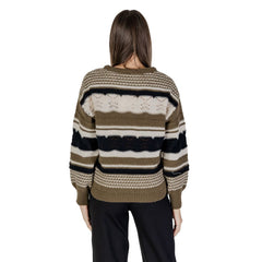 ICHI Green Recycled Polyester Sweater -   -  ICHI.