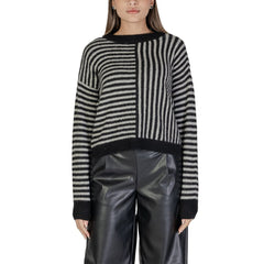Vero Moda Black And White Recycled Polyester Sweater -   -  Vero Moda.