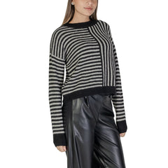 Vero Moda Black And White Recycled Polyester Sweater -   -  Vero Moda.