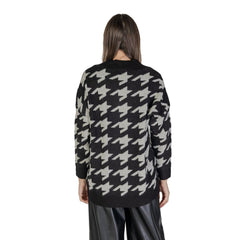 Vero Moda Black And White Marabou Cardigan -   -  Vero Moda.