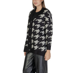 Vero Moda Black And White Marabou Cardigan -   -  Vero Moda.