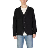 Underclub Black Cotton Cardigan -   -  Underclub.