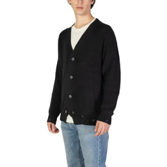 Underclub Black Cotton Cardigan -   -  Underclub.