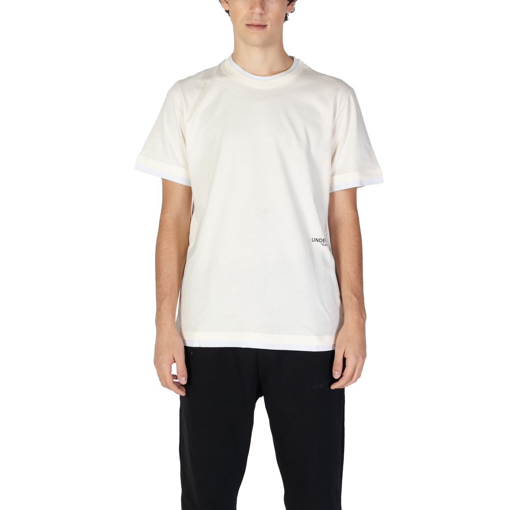 Underclub Cream Cotton T-Shirt -   -  Underclub.