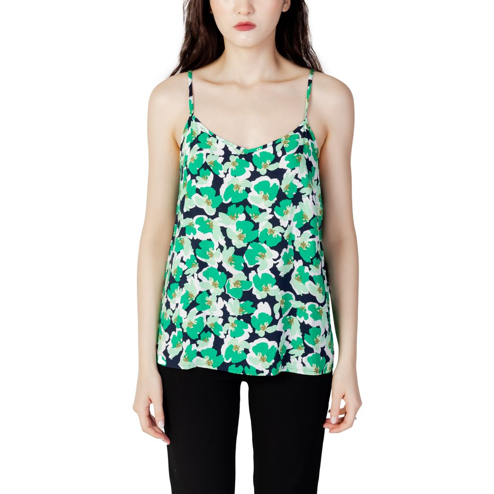 Jacqueline De Yong Green Cotton Tank Top -   -  Jacqueline De Yong.