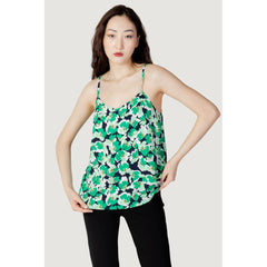 Jacqueline De Yong Green Cotton Tank Top -   -  Jacqueline De Yong.