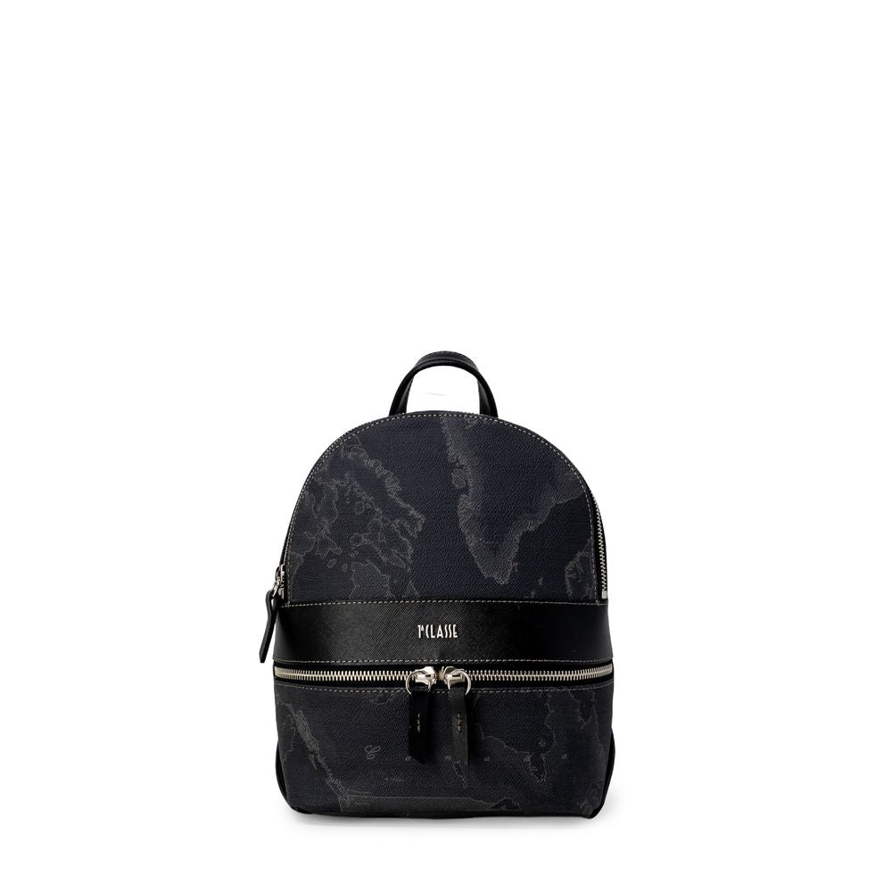 Alviero Martini Prima Classe Black Leather Backpack -   -  Alviero Martini Prima Classe.