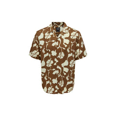 Only & Sons Brown Viscose Shortsleeve - - Only & Sons.