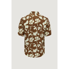 Only & Sons Brown Viscose Shortsleeve - - Only & Sons.