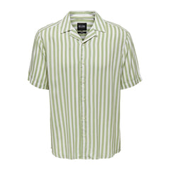 Only & Sons Green Viscose Shortsleeve - - Only & Sons.
