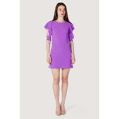 Rinascimento Purple Polyester Midi -   -  Rinascimento.