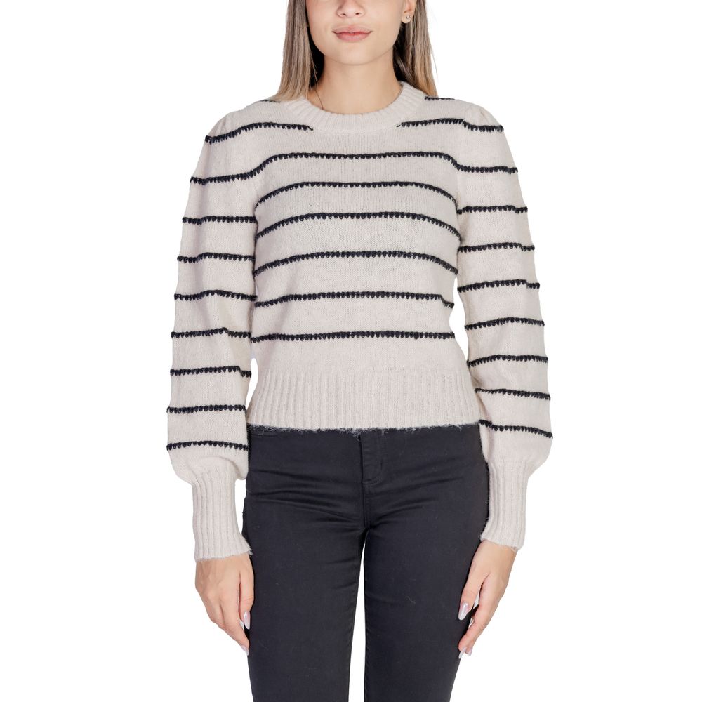 Jacqueline De Yong Gray Polyester Sweater -   -  Jacqueline De Yong.