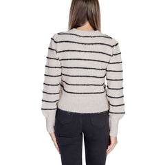 Jacqueline De Yong Gray Polyester Sweater -   -  Jacqueline De Yong.