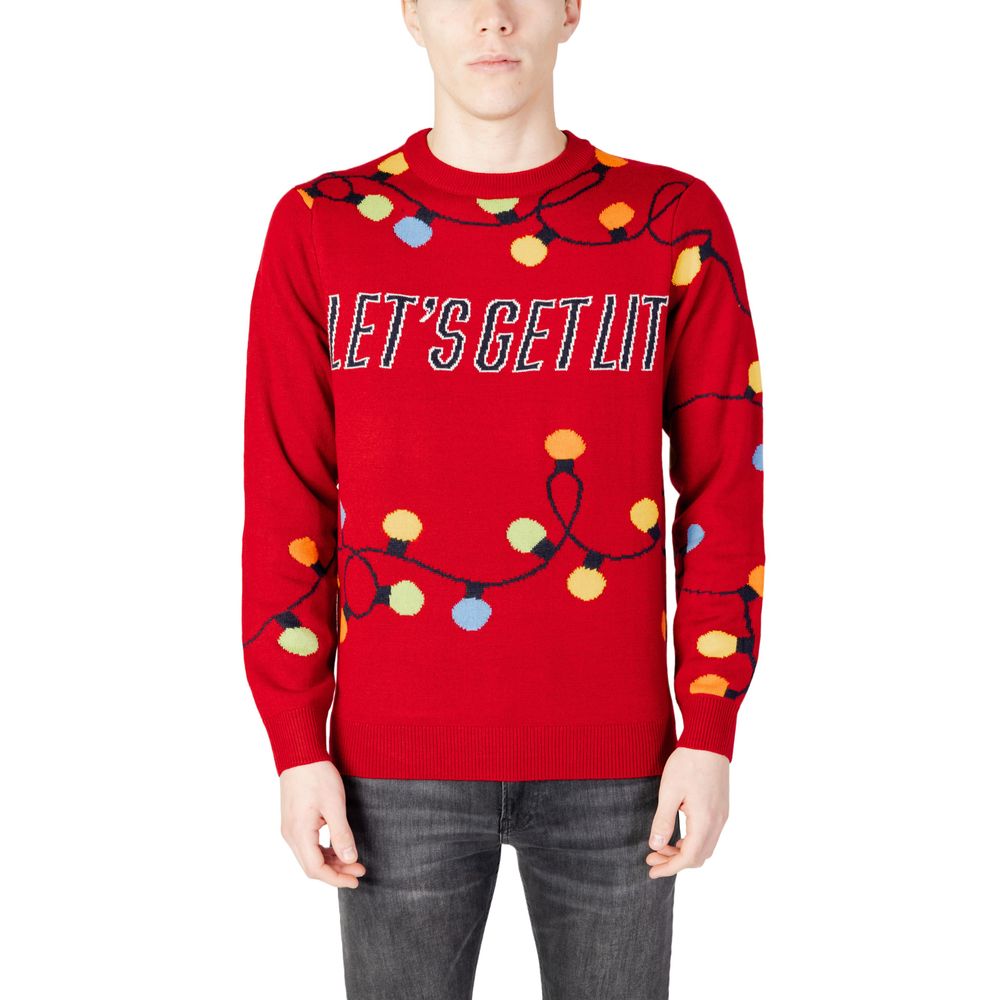 Only & Sons Red Marabou Sweater -   -  Only & Sons.