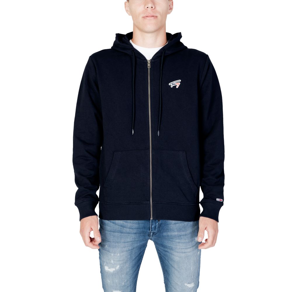 Tommy Hilfiger Jeans Blue Organic Cotton Hoody -   -  Tommy Hilfiger Jeans.