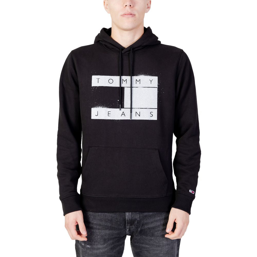 Tommy Hilfiger Jeans Black Organic Cotton Hoody -   -  Tommy Hilfiger Jeans.