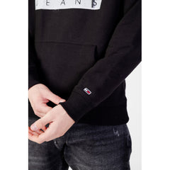Tommy Hilfiger Jeans Black Organic Cotton Hoody -   -  Tommy Hilfiger Jeans.