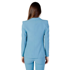 Rinascimento Turquoise Polyester Blazer -   -  Rinascimento.