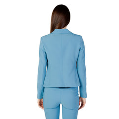 Rinascimento Turquoise Polyester Blazer -   -  Rinascimento.