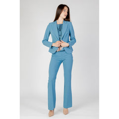 Rinascimento Turquoise Polyester Blazer -   -  Rinascimento.