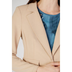 Rinascimento Beige Polyester Blazer -   -  Rinascimento.
