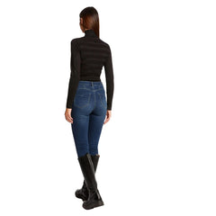 Morgan De Toi Black Viscose Turtleneck -   -  Morgan De Toi.
