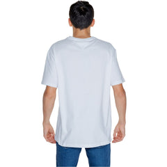 Tommy Hilfiger Jeans White Cotton T-Shirt -   -  Tommy Hilfiger Jeans.