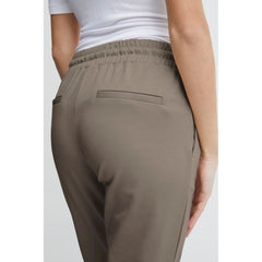 ICHI Beige Polyester Pant -   -  ICHI.