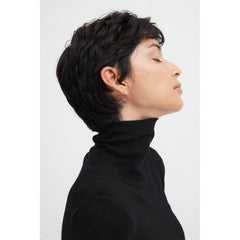 ICHI Black Viscose Turtleneck -   -  ICHI.