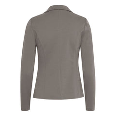 ICHI Gray Polyester Blazer -   -  ICHI.