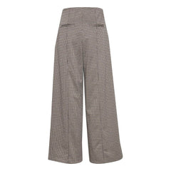 ICHI Beige Polyester Pant -   -  ICHI.